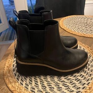 Cole Haan Black Leather Ankle Booties
